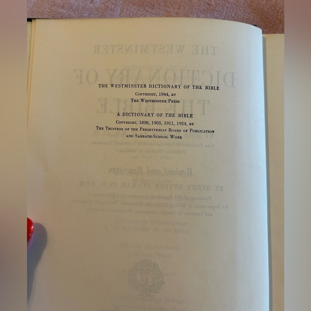 Westminster dictionary of the Bible 1944 edition vintage religious academic - Picture 7 of 10